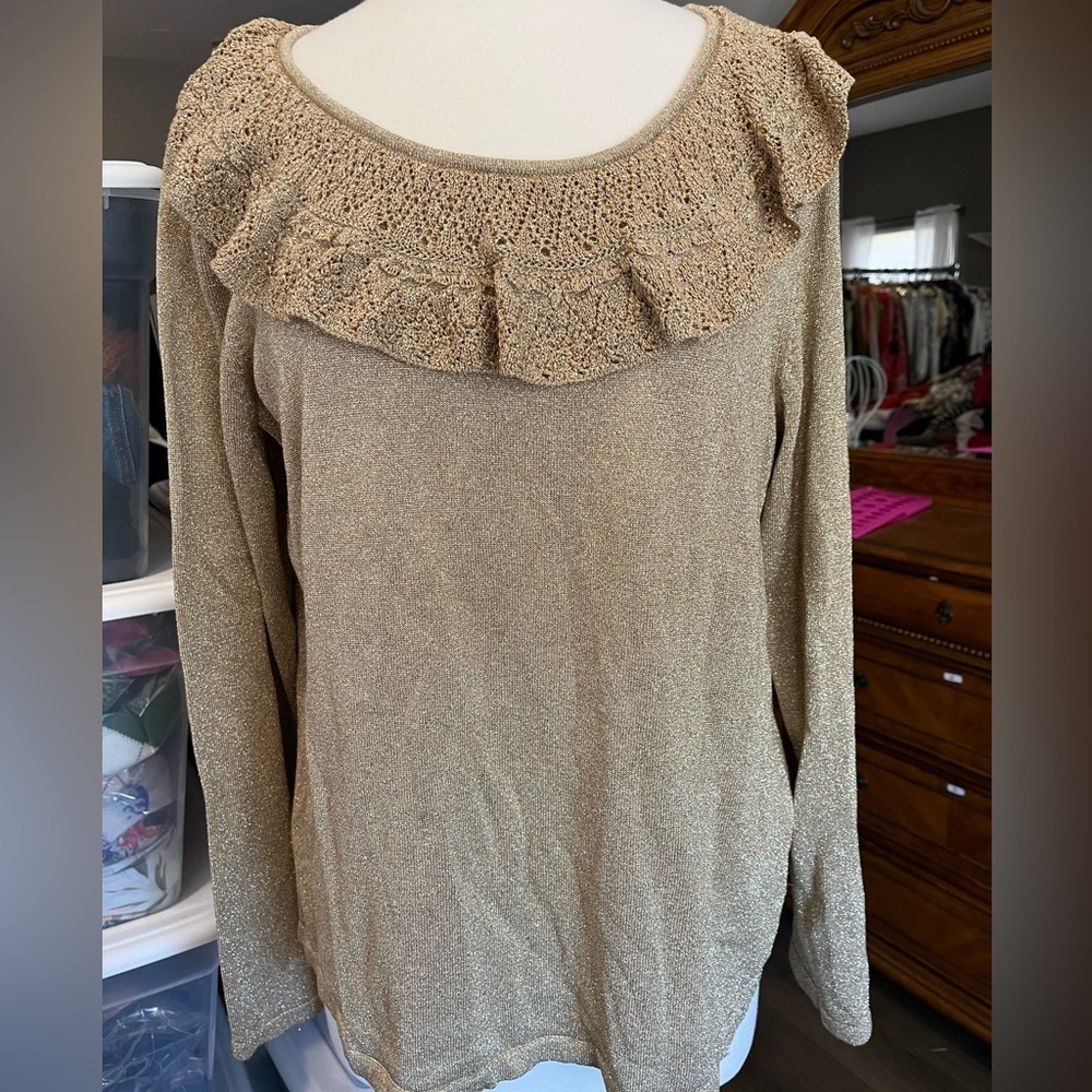 Gold Sparkly Sweater